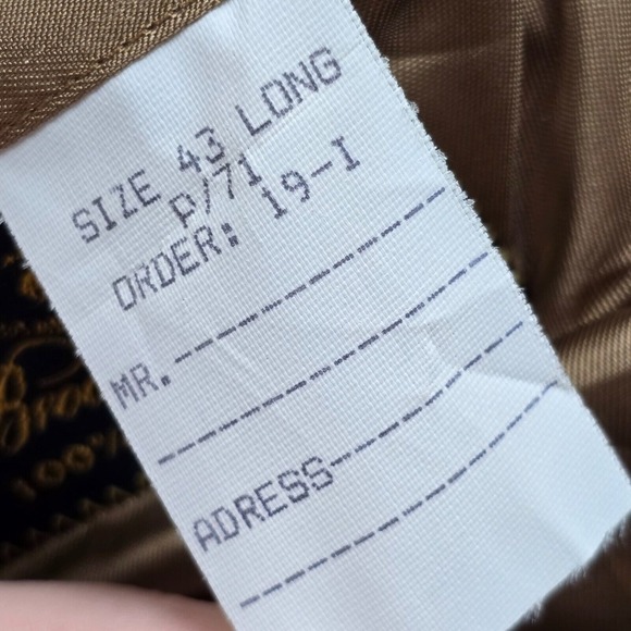 Brooks Brothers Men Camel Hair Blazer Size 43L Sport Coat Business Classic - Picture 8 of 15